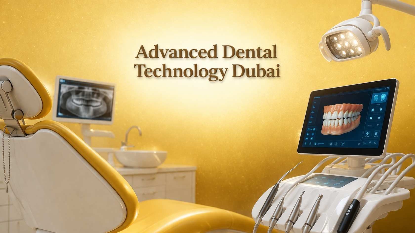 Modern dental clinic setup with advanced dental technology equipment in Dubai